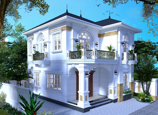 Thiết kế nhà đẹp Hải Phòng mẫu biệt thự hiện đại sang trọng đầy đủ bản vẽ - Ảnh 11
